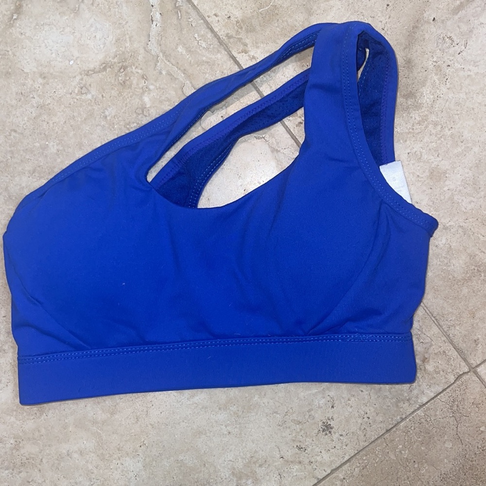 One shoulder Running girl sports bra size small